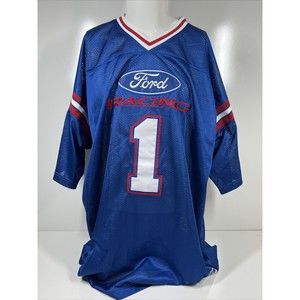 RARE NWT Official Ford Racing Jersey Blue Authentic Gear Cars Mens SZ 2XL